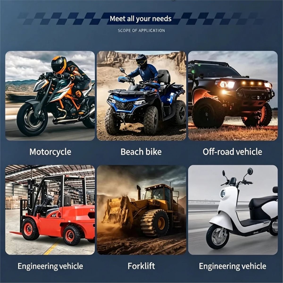 Motorcycle Gear Manufacturers - Lampu Sorot LED PHONE&GEAR 3 inci