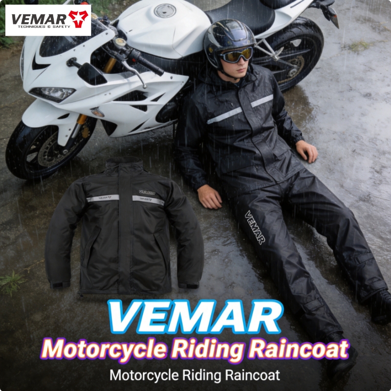 Motorcycle Gear Rain - Setelan Jaket dan Celana Anti Air