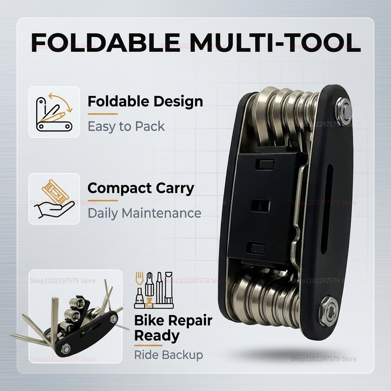 Motorcycle Gear Essentials - 16 in 1 Peralatan Multifungsi Sepeda