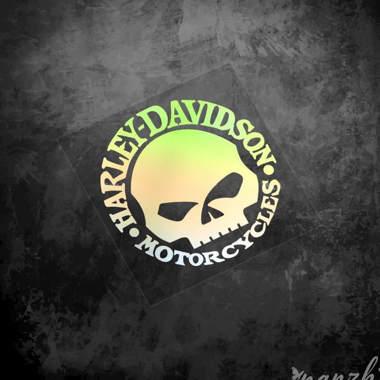 Motorcycle Gear Brand - Stiker Pelindung Kepala Tengkorak Retro untuk