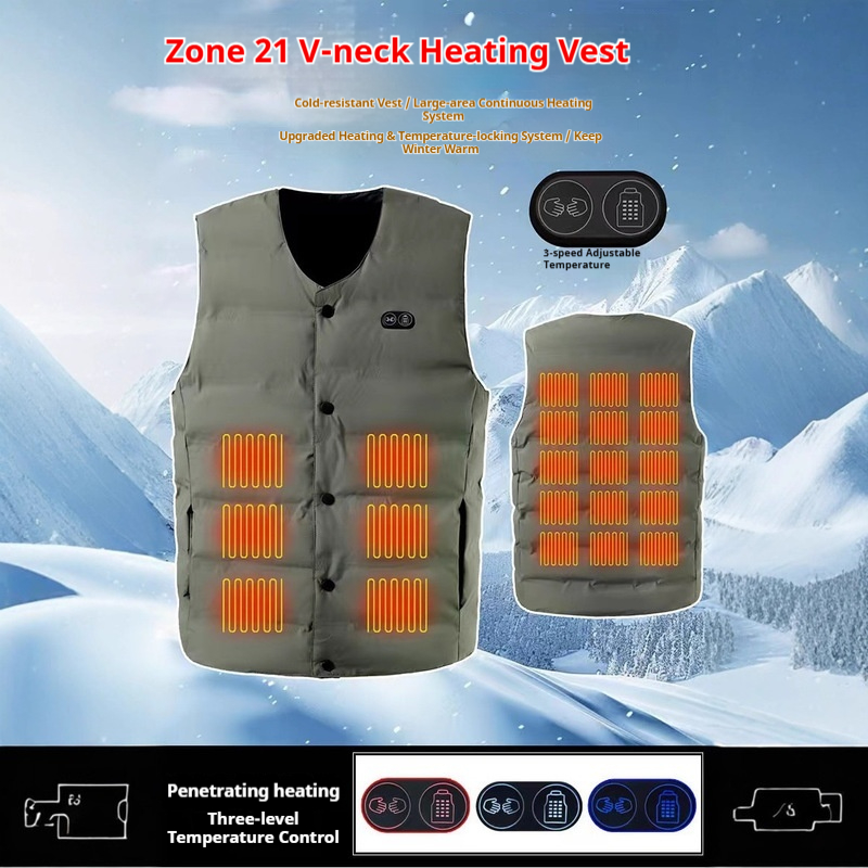 Motorcycle Gear Zone - Rompi Pemanas Leher V 21 Zona