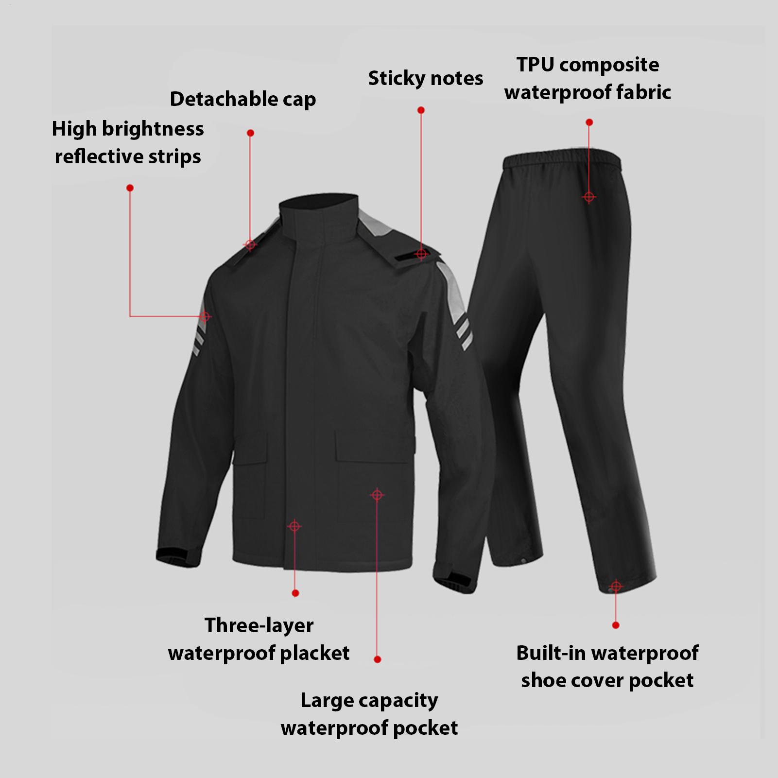 Jas Hujan Anti Air untuk Pria, - Motorcycle Gear Rain ulasan dan harga