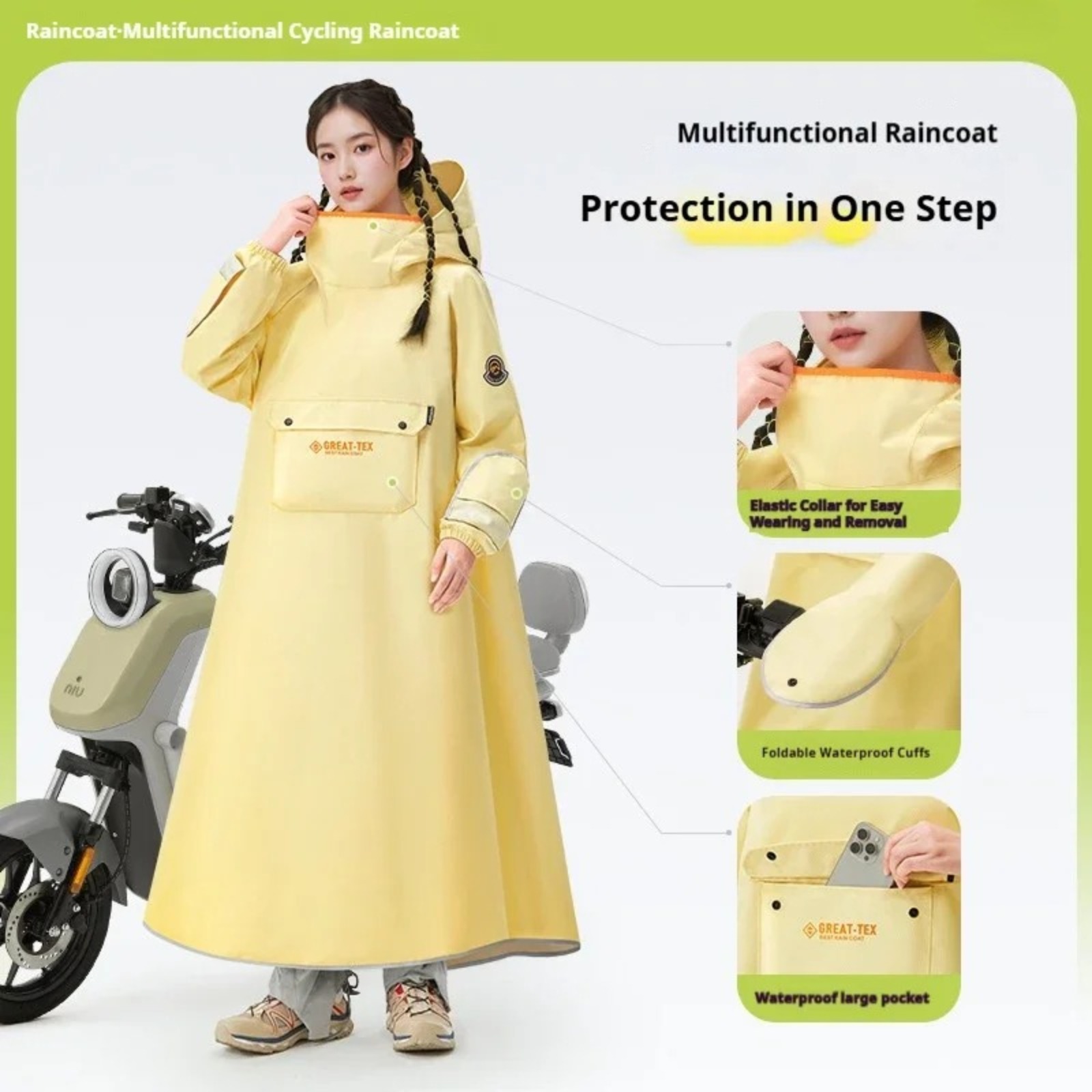 Jas Hujan Anti Air untuk Berse - Motorcycle Gear Rain ulasan dan harga