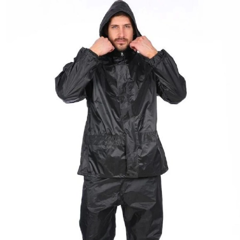 Jas hujan motor hitam dewasa,  - Motorcycle Gear Rain ulasan dan harga