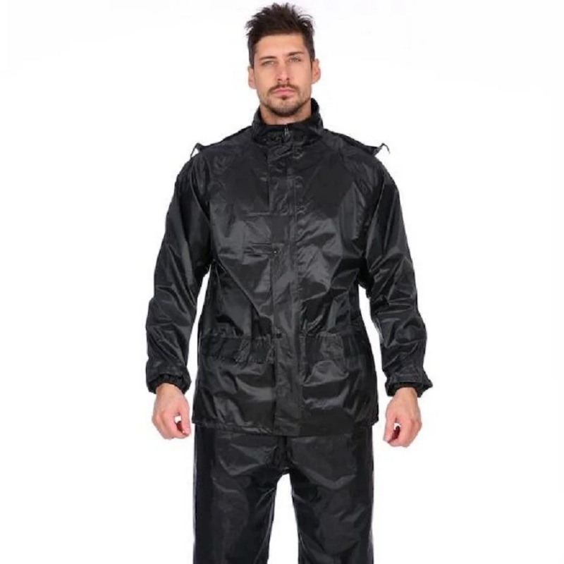 Jas hujan motor hitam dewasa,  - Motorcycle Gear Rain ulasan dan harga
