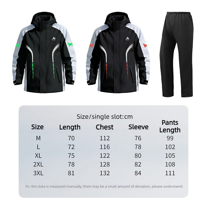 Setelan Jas Hujan Motor Pria A - Motorcycle Gear Rain ulasan dan harga